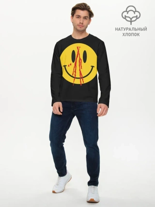 Мужской лонгслив базовый / Pop Up Smiley