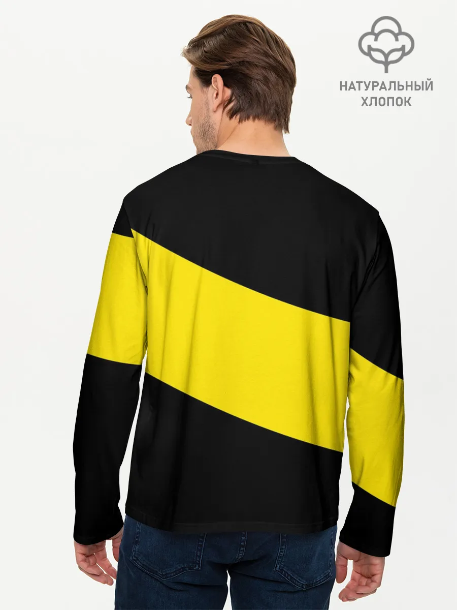 Мужской лонгслив базовый / Питтсбург Пингвинз