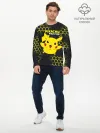 Мужской лонгслив базовый / Pikachu Pika Pika