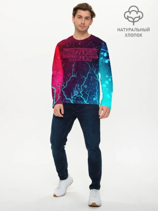 Мужской лонгслив базовый / ОЧЕНЬ СТРАННЫЕ ДЕЛА / STRANGER