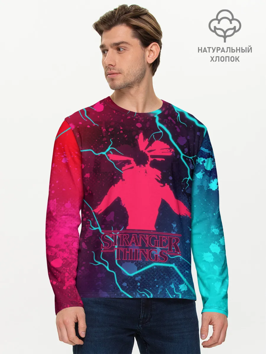Мужской лонгслив базовый / ОЧЕНЬ СТРАННЫЕ ДЕЛА / STRANGER