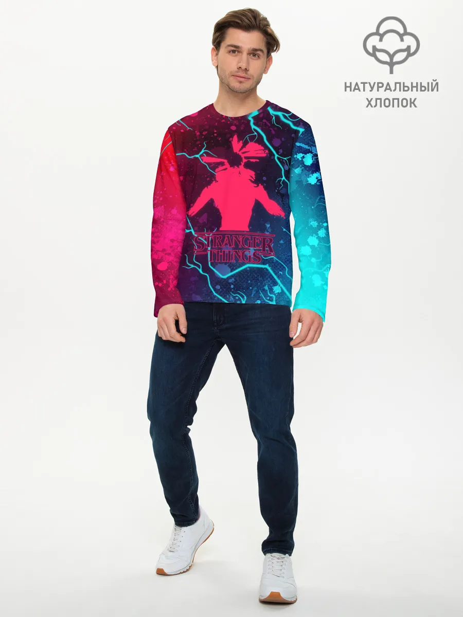 Мужской лонгслив базовый / ОЧЕНЬ СТРАННЫЕ ДЕЛА / STRANGER