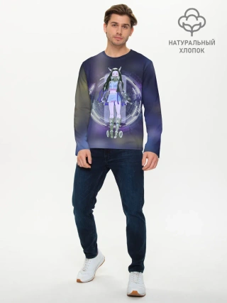 Мужской лонгслив базовый / Nezuko Cyberpunk