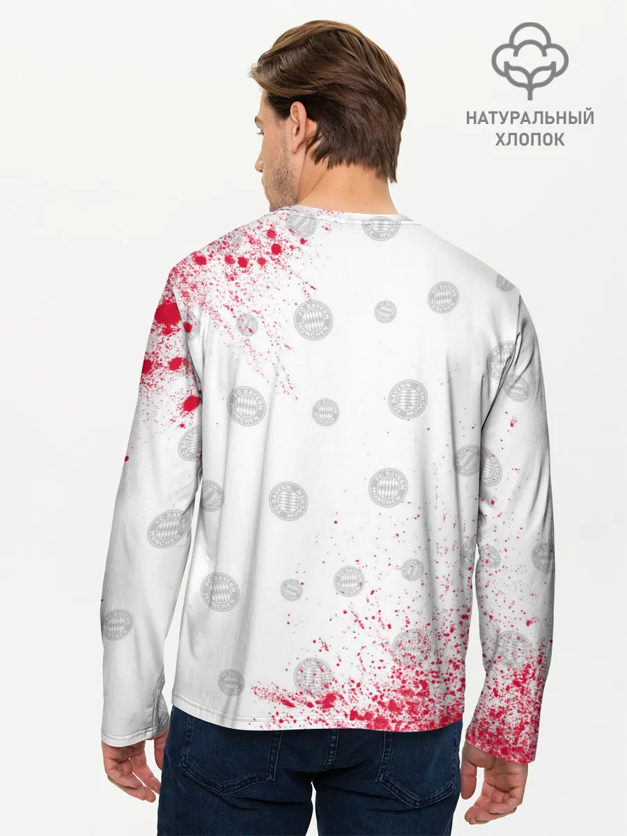 Мужской лонгслив базовый / FC BAYERN / БАВАРИЯ