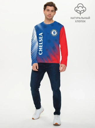 Мужской лонгслив базовый / CHELSEA F.C. / ЧЕЛСИ