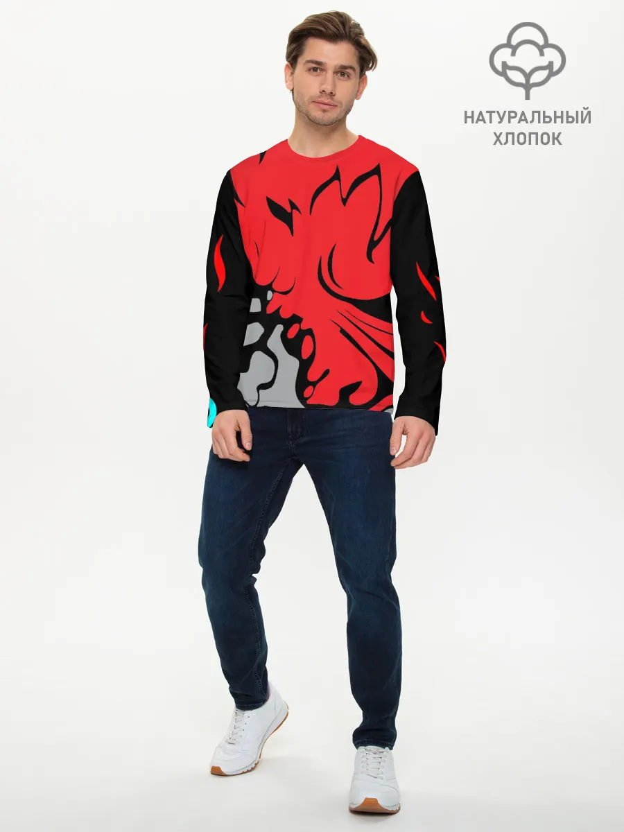 Мужской лонгслив базовый / Cyberpunk 2077