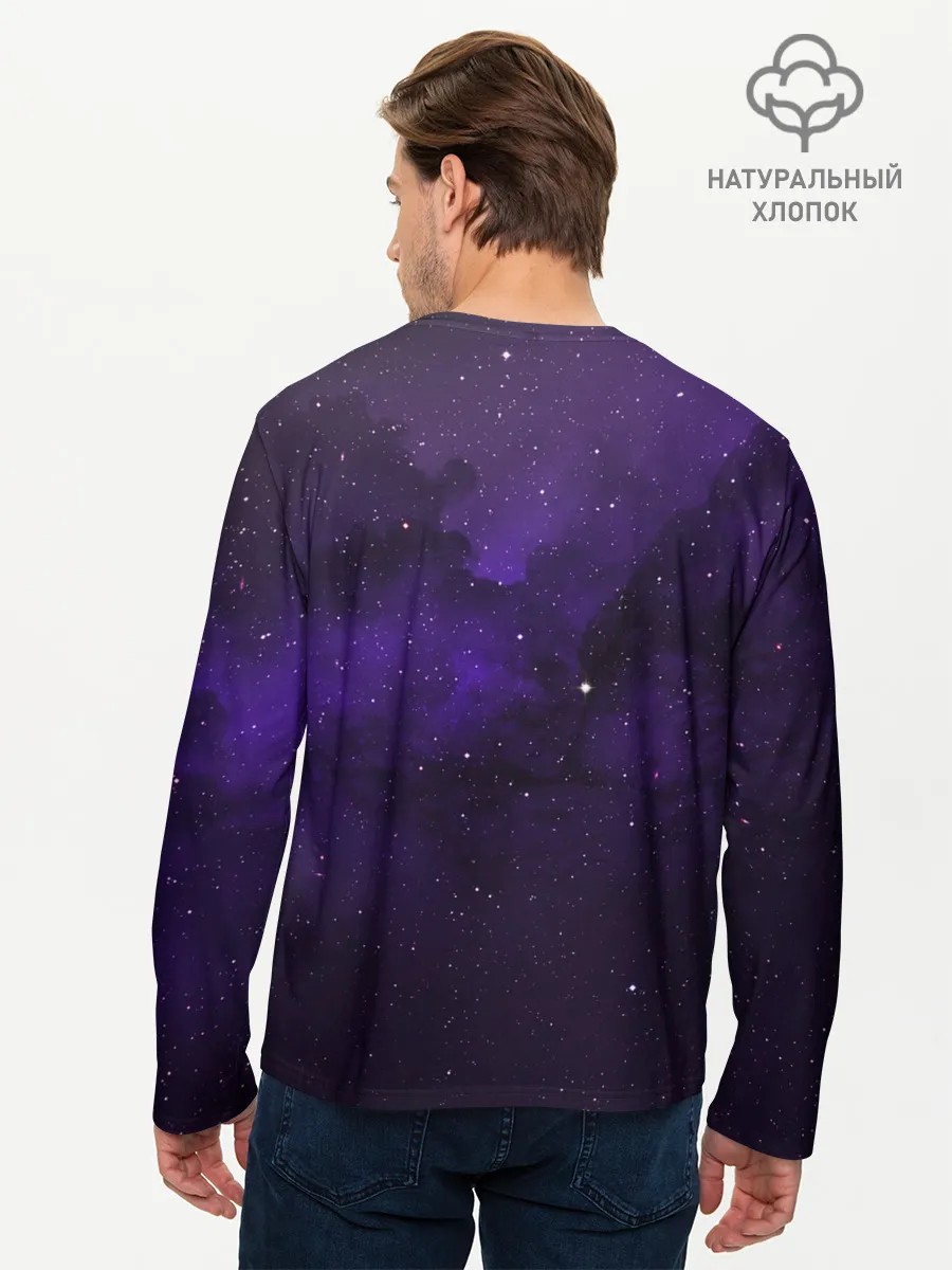 Мужской лонгслив базовый / Космос