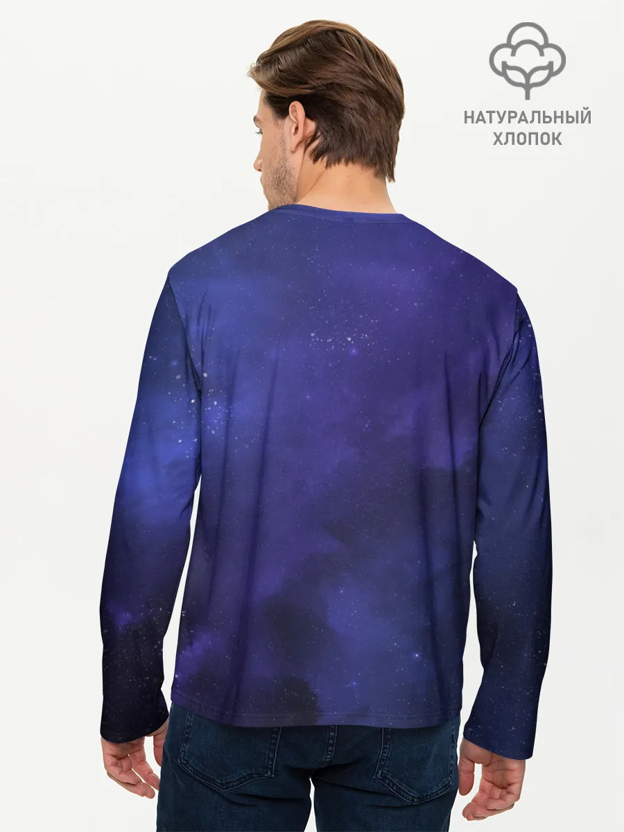 Мужской лонгслив базовый / Абстракция