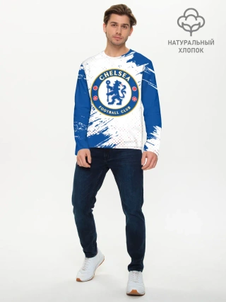 Мужской лонгслив базовый / CHELSEA F.C. / ЧЕЛСИ