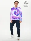 Мужской лонгслив базовый / TIE-DYE PURPLE