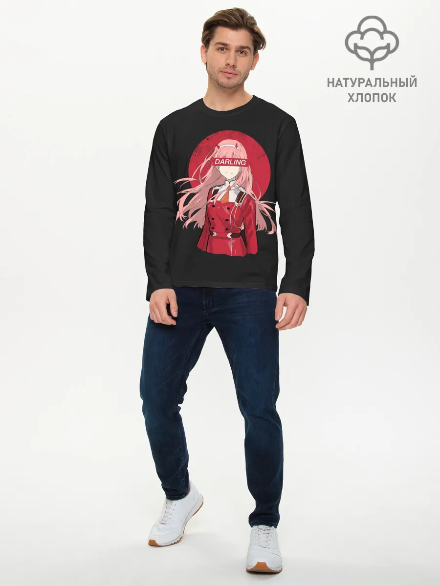 Мужской лонгслив базовый / Darling Zero Two Black