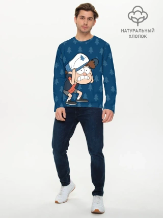 Мужской лонгслив базовый / Диппер Пайнс