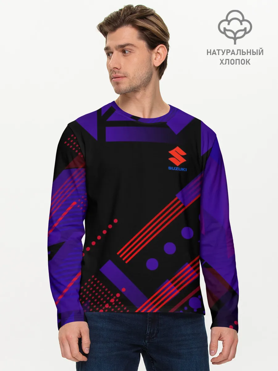 Мужской лонгслив базовый / Suzuki