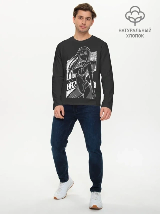 Мужской лонгслив базовый / Zero Two Negative