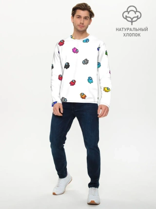 Мужской лонгслив базовый / Among Us