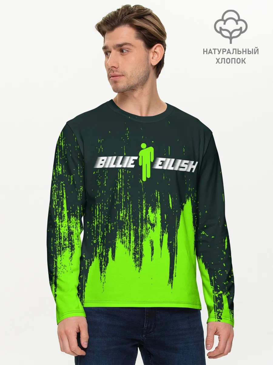 Мужской лонгслив базовый / BILLIE EILISH / БИЛЛИ АЙЛИШ