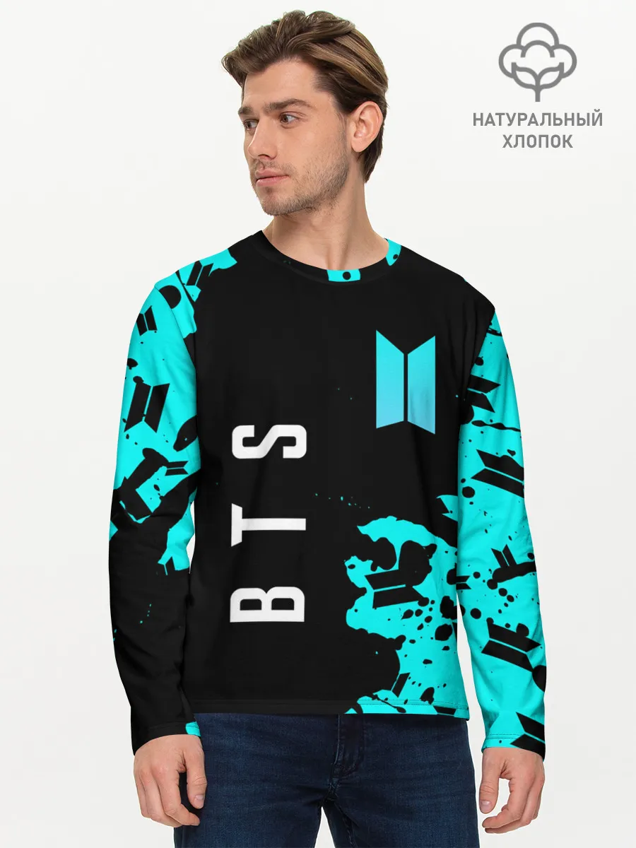 Мужской лонгслив базовый / BTS / БТС