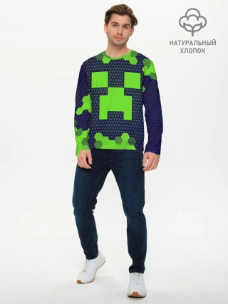 Мужской лонгслив базовый / MINECRAFT / МАЙНКРАФТ