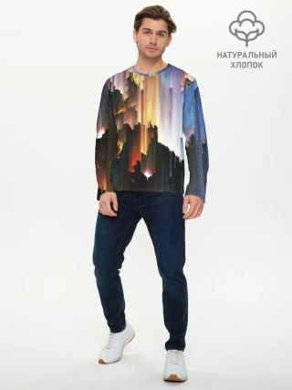 Мужской лонгслив базовый / Space