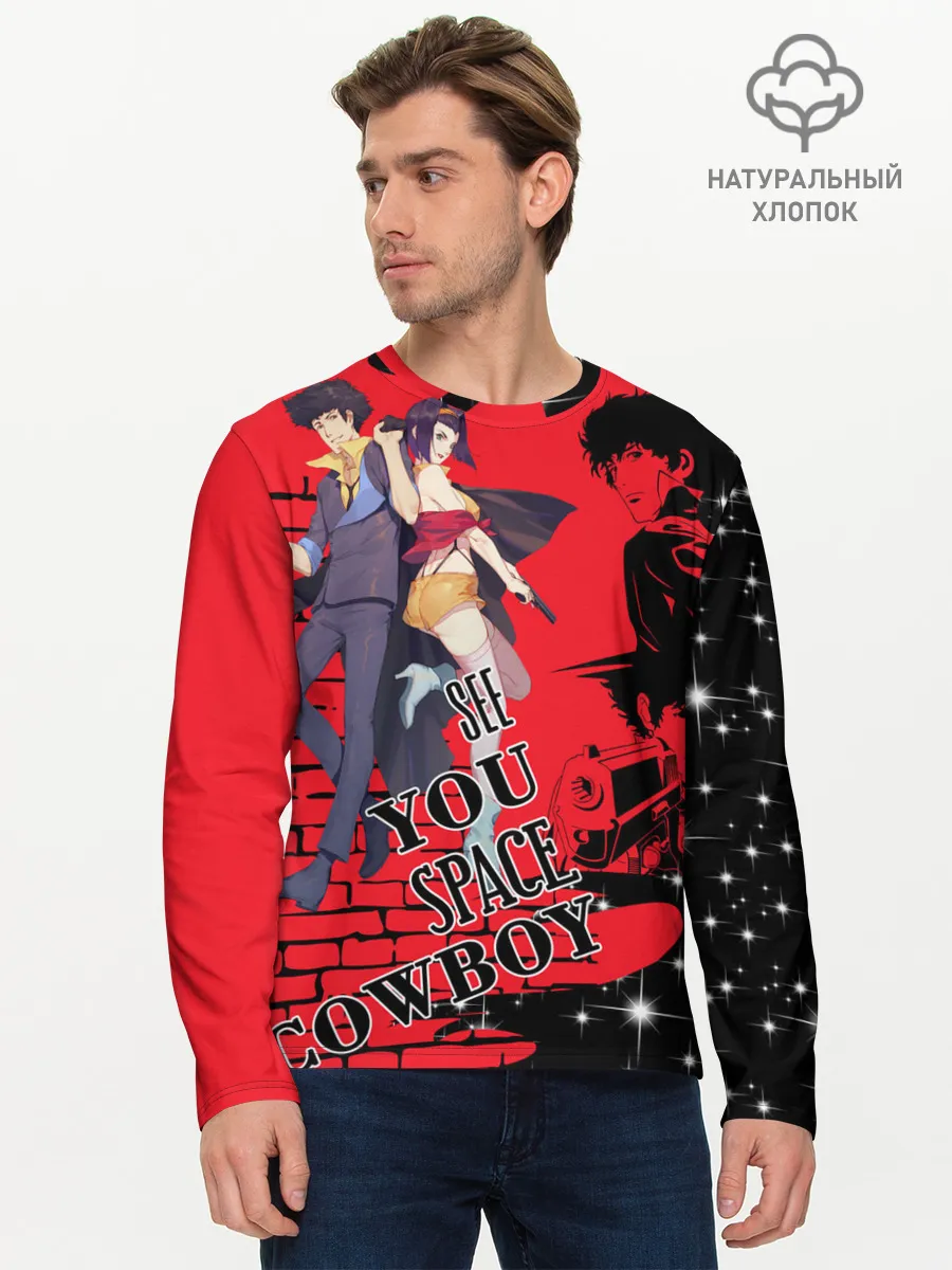 Мужской лонгслив базовый / Cowboy Bebop art