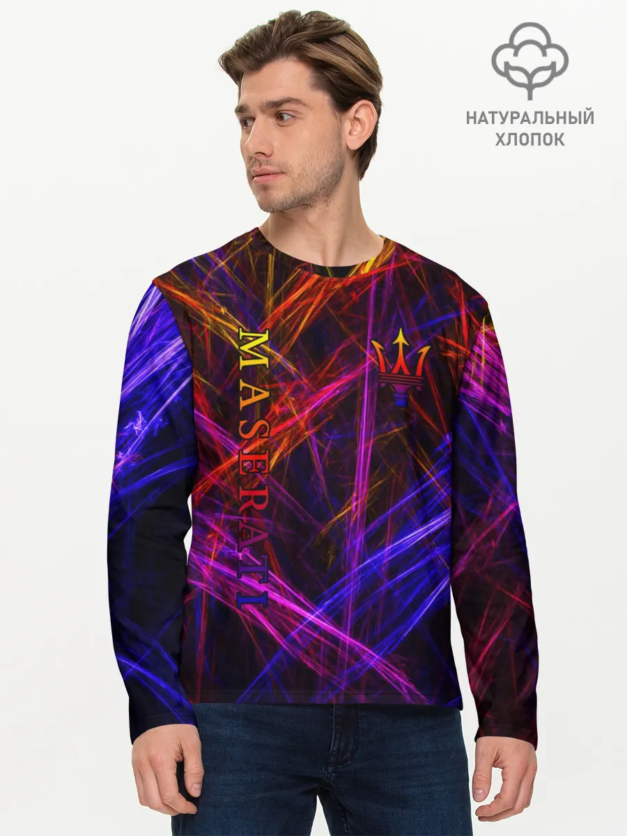 Мужской лонгслив базовый / Maserati | Мазерати