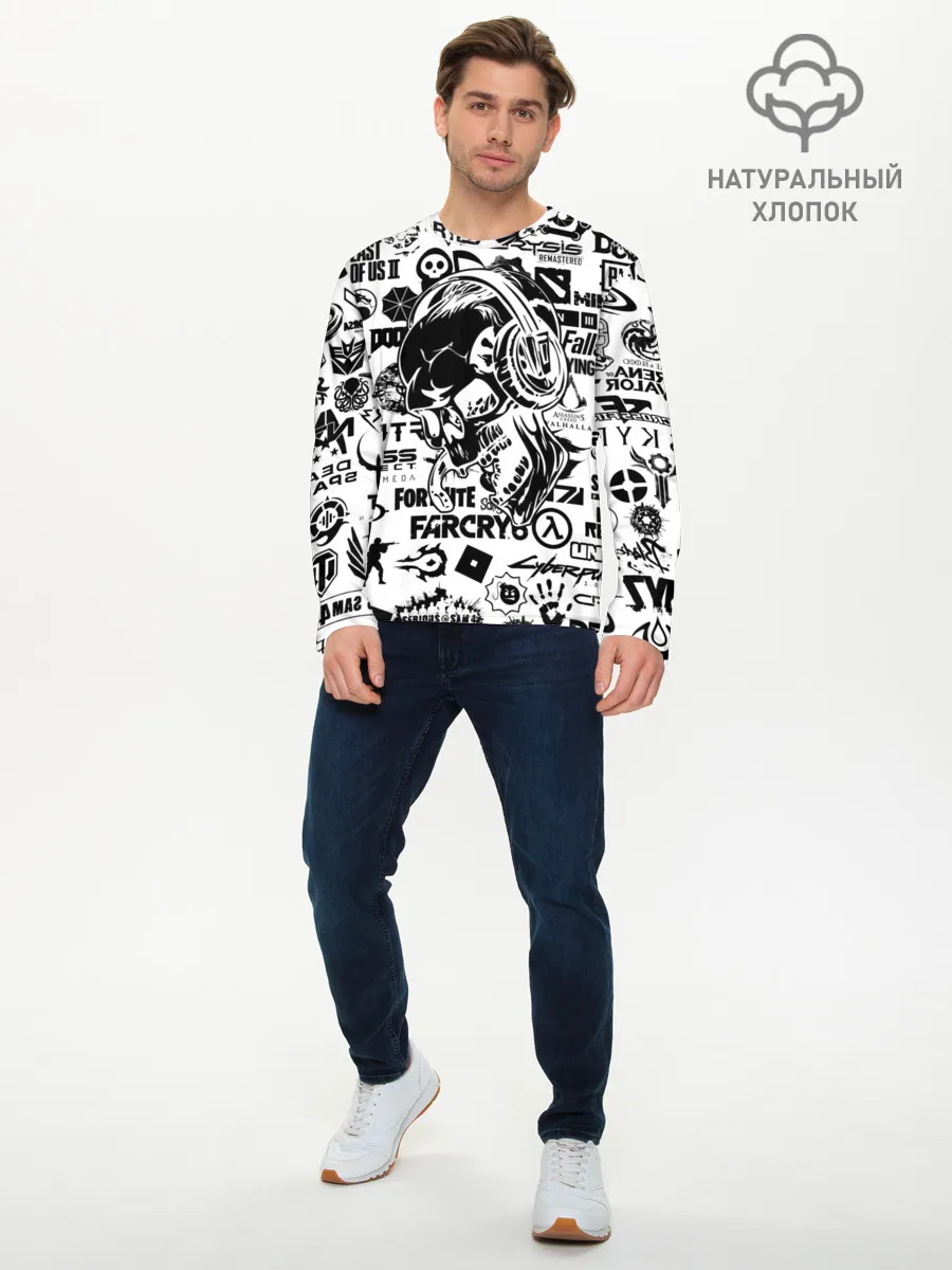 Мужской лонгслив базовый / PROGAMER | Все Игры