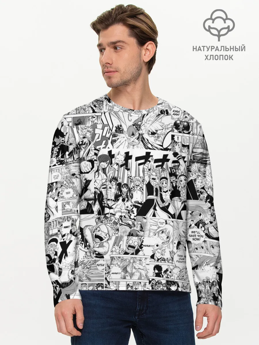 Мужской лонгслив базовый / Хвост Феи Грей