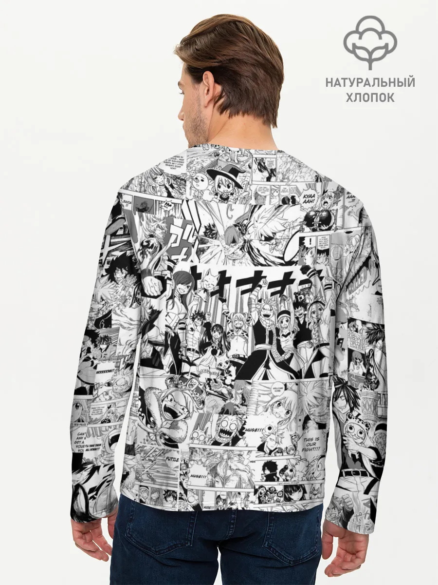 Мужской лонгслив базовый / Хвост Феи Грей