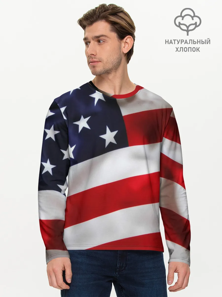 Мужской лонгслив базовый / США | USA