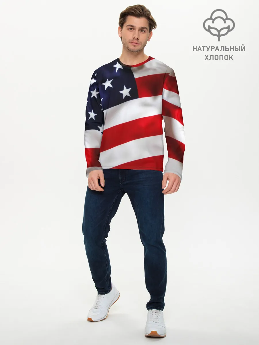 Мужской лонгслив базовый / США | USA