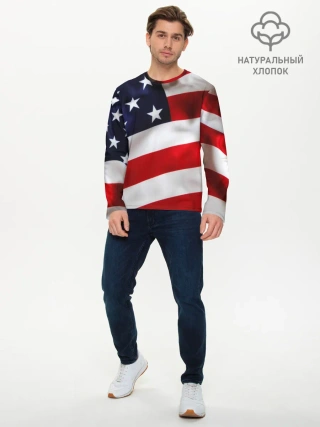 Мужской лонгслив базовый / США | USA