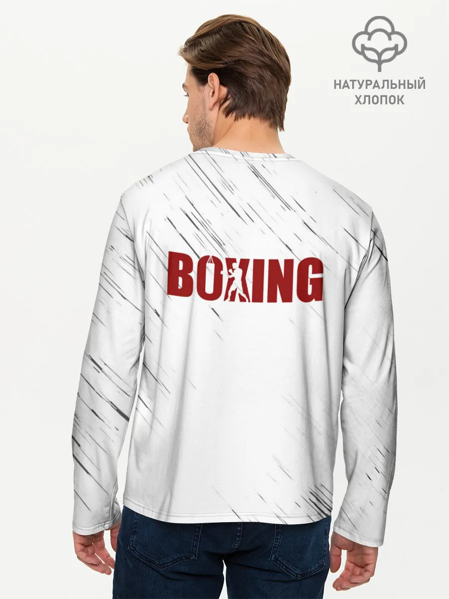 Мужской лонгслив базовый / Бокс