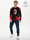 Мужской лонгслив базовый / AC MILAN.