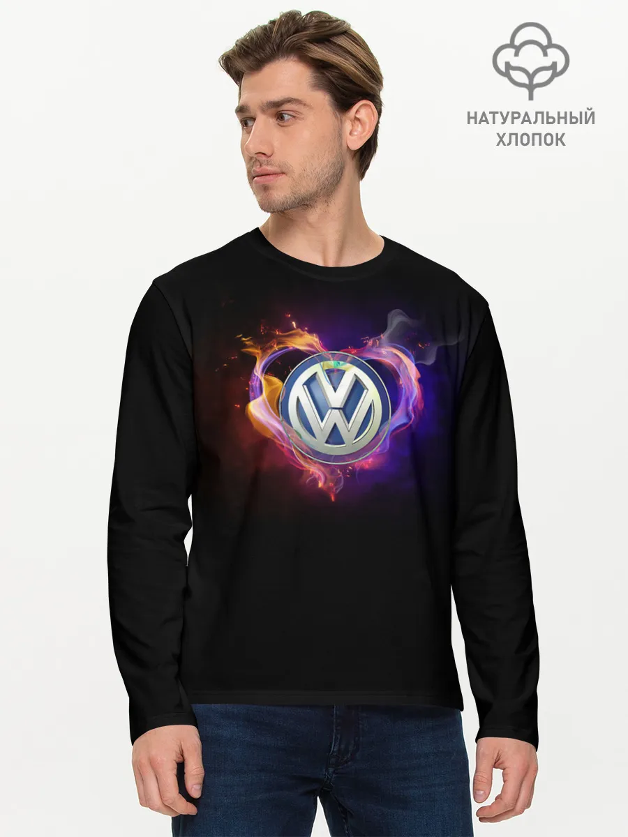 Мужской лонгслив базовый / Volkswagen