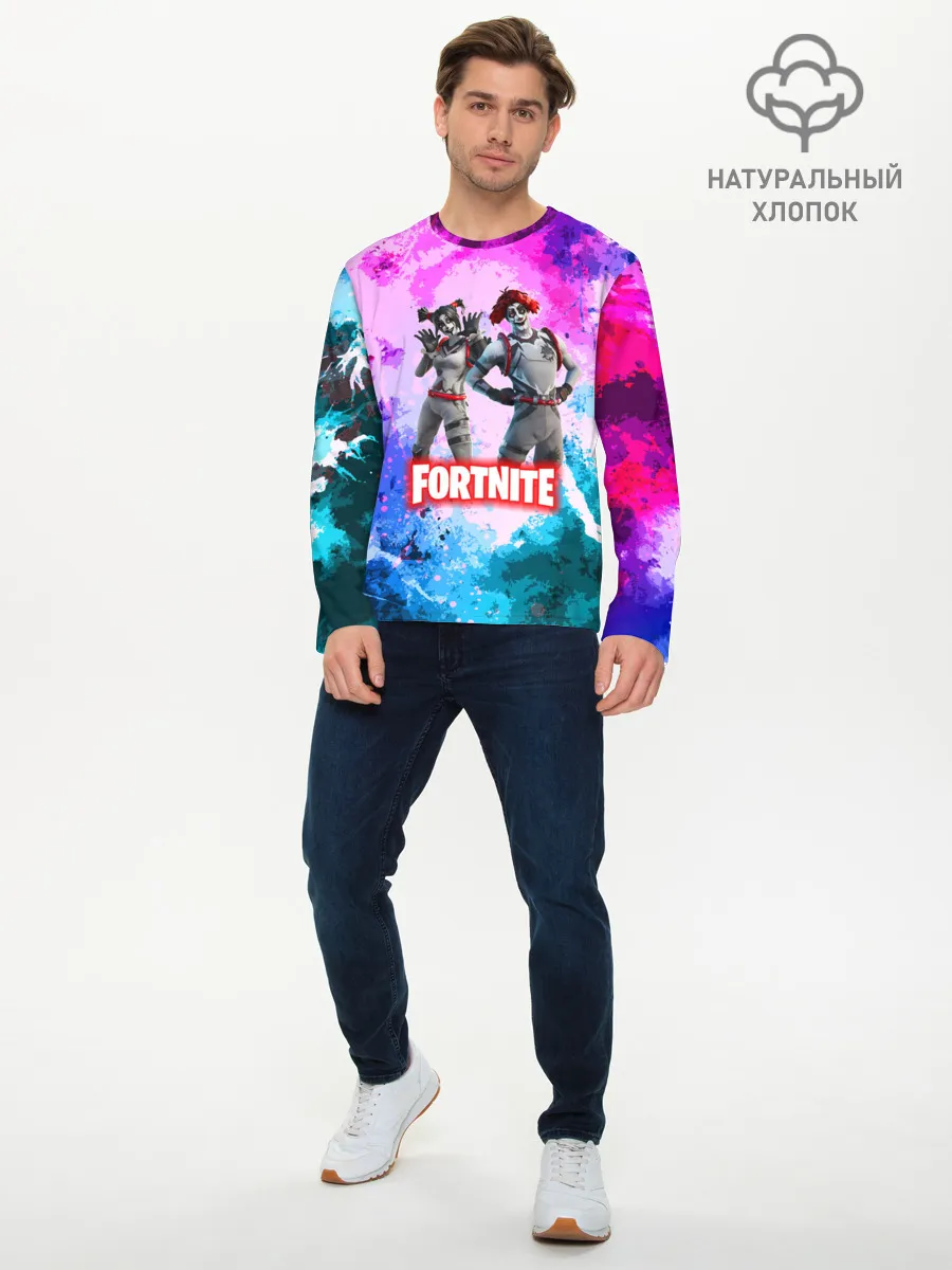 Мужской лонгслив базовый / fortnite