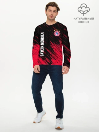 Мужской лонгслив базовый / BAYERN MUNCHEN.