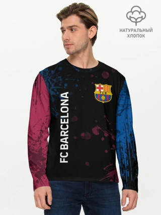 Мужской лонгслив базовый / FC BARCELONA.