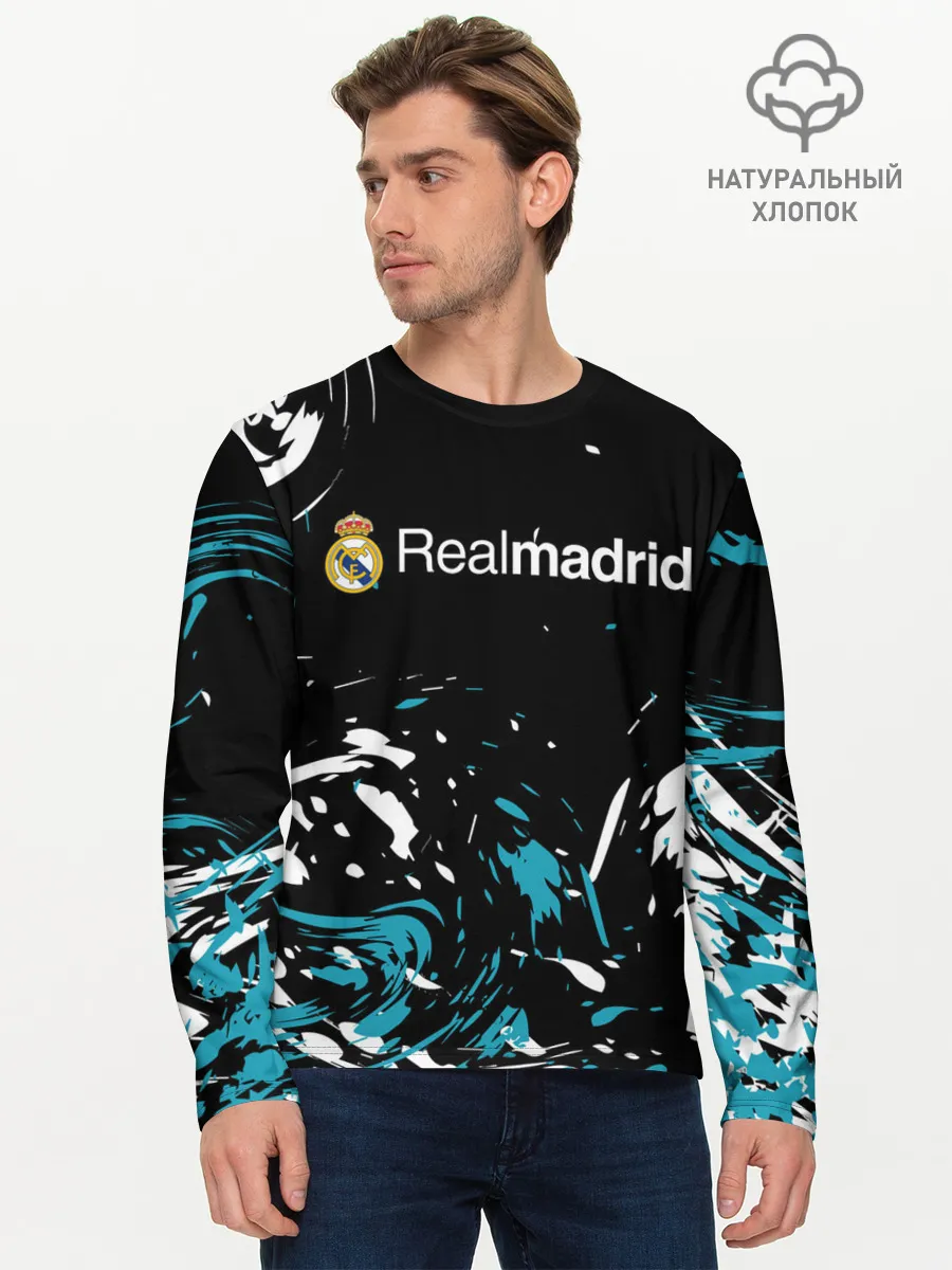 Мужской лонгслив базовый / REAL MADRID.