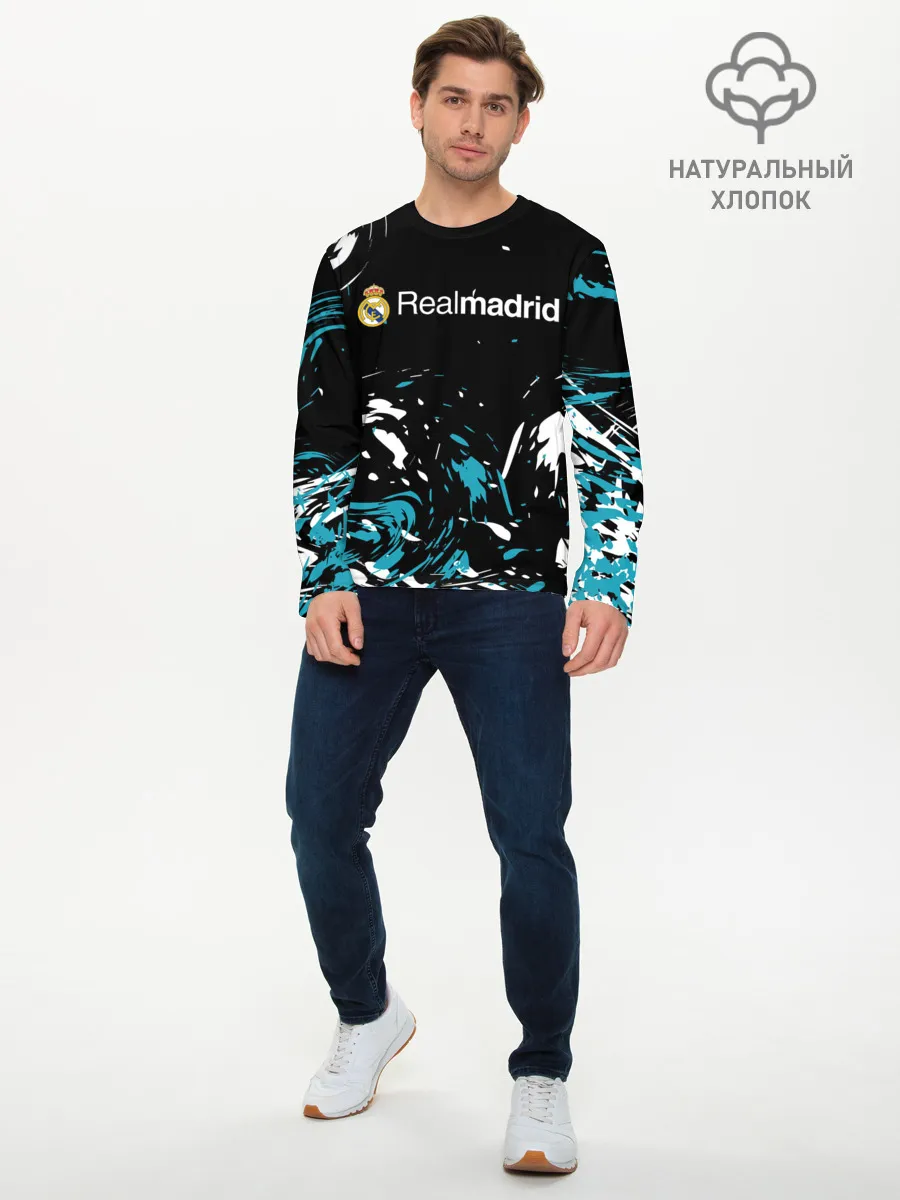 Мужской лонгслив базовый / REAL MADRID.