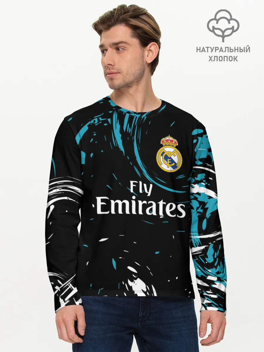 Мужской лонгслив базовый / REAL MADRID.