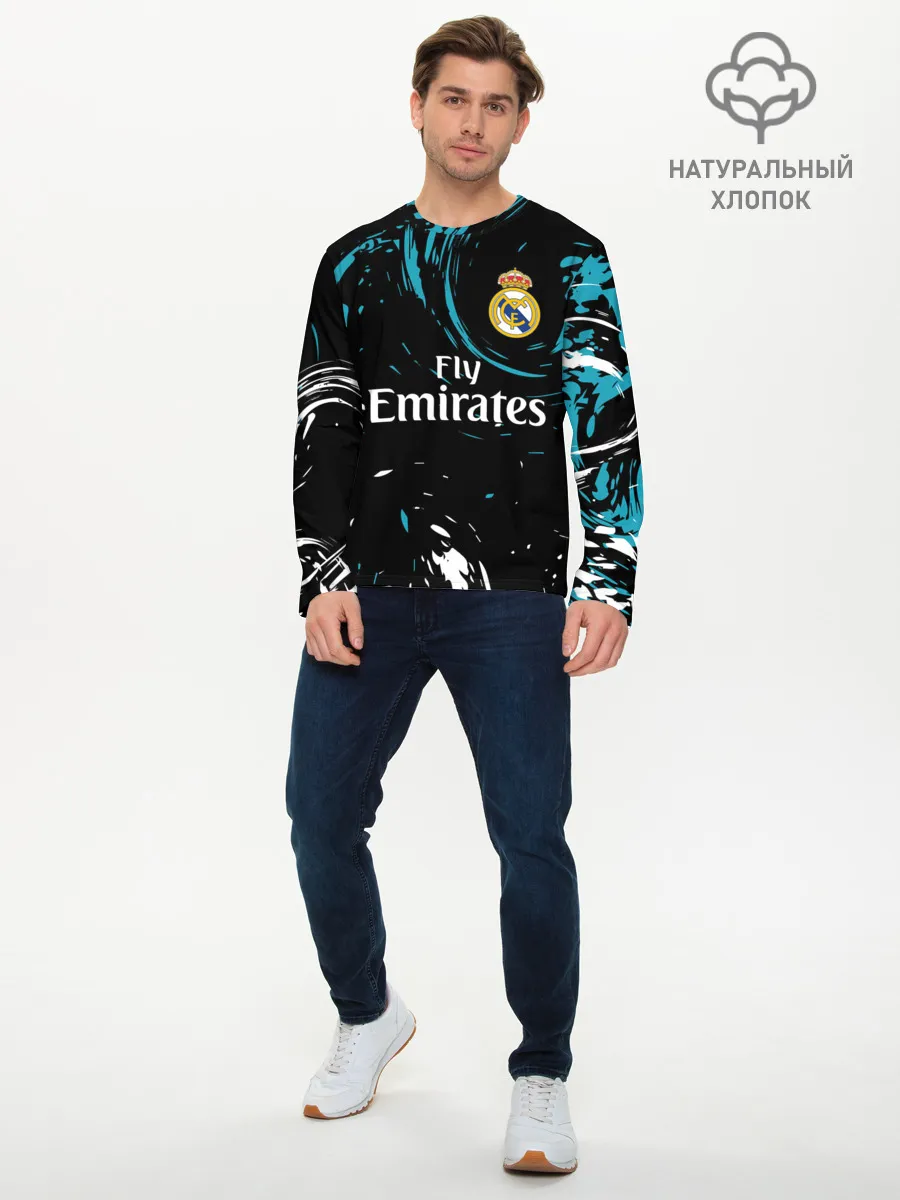 Мужской лонгслив базовый / REAL MADRID.