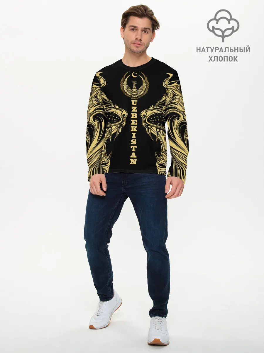 Мужской лонгслив базовый / Узбекистан