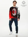 Мужской лонгслив базовый / AC MILAN / МИЛАН