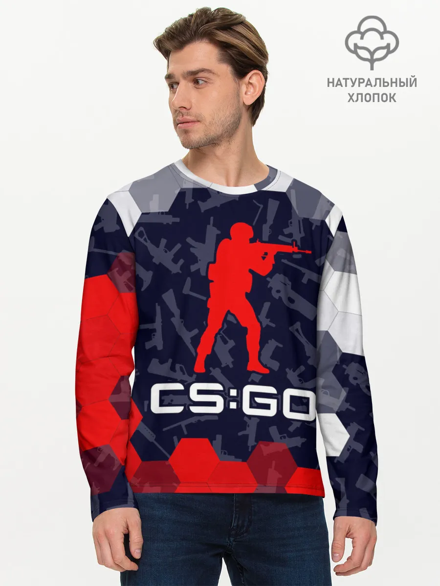 Мужской лонгслив базовый / CS GO | КС ГО