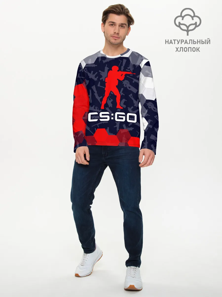 Мужской лонгслив базовый / CS GO | КС ГО