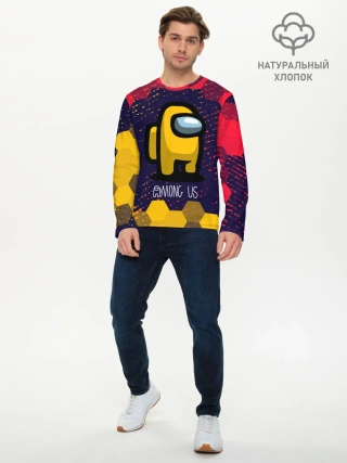 Мужской лонгслив базовый / AMONG US / АМОНГ АС