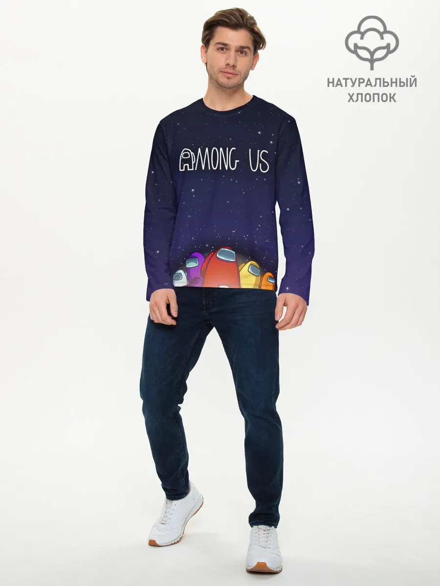 Мужской лонгслив базовый / Among Us team