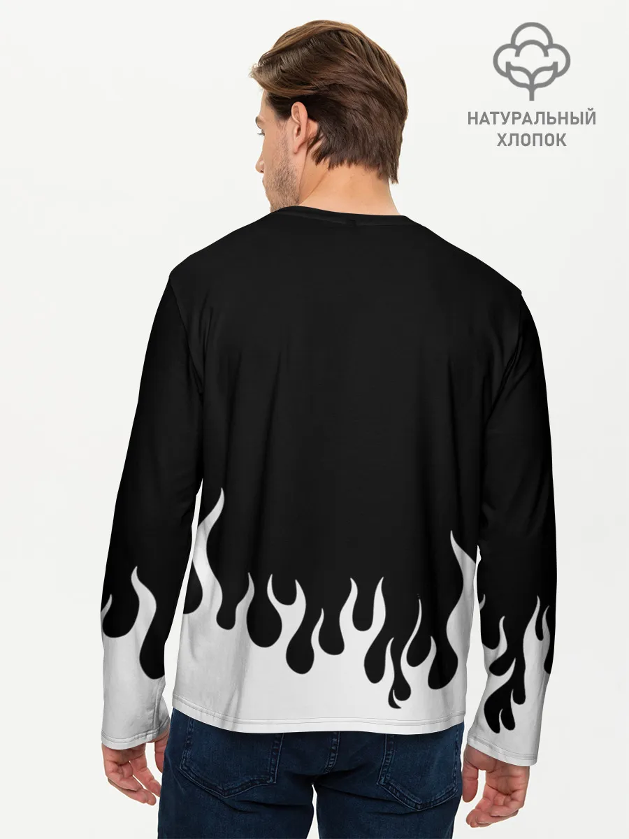 Мужской лонгслив базовый / Нью-Джерси Девилз