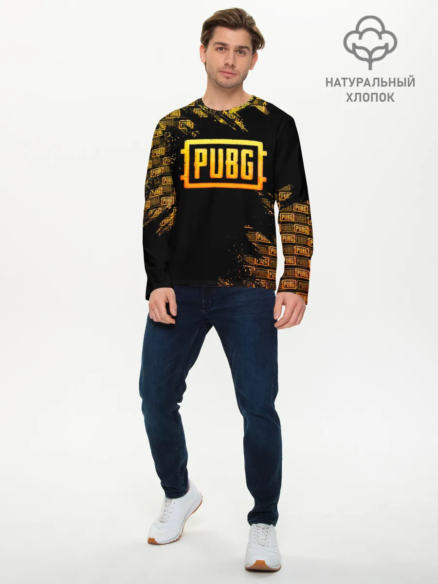 Мужской лонгслив базовый / PUBG