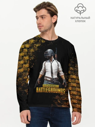 Мужской лонгслив базовый / PUBG